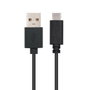 NANO CABLE USB 2.0 de 1m, USB-C Macho a USB-A Macho, Negro